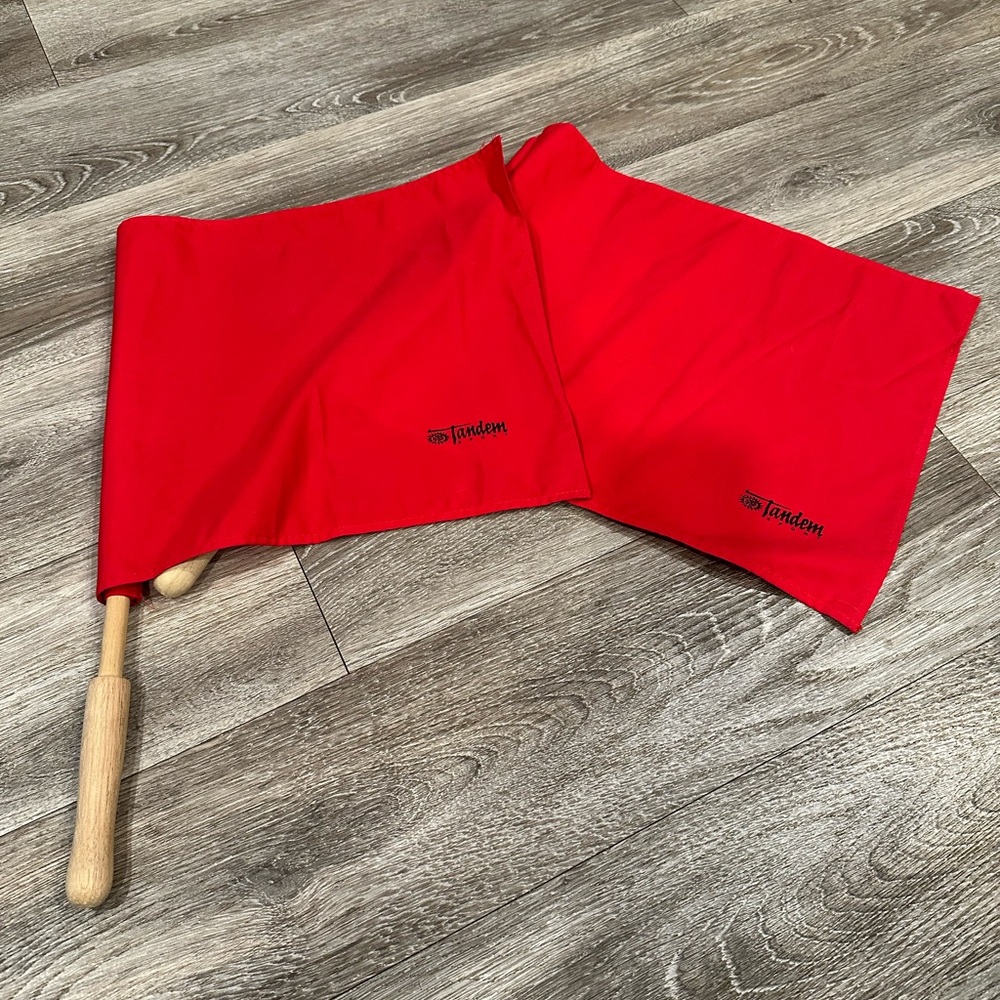 Volleyball line judge flags